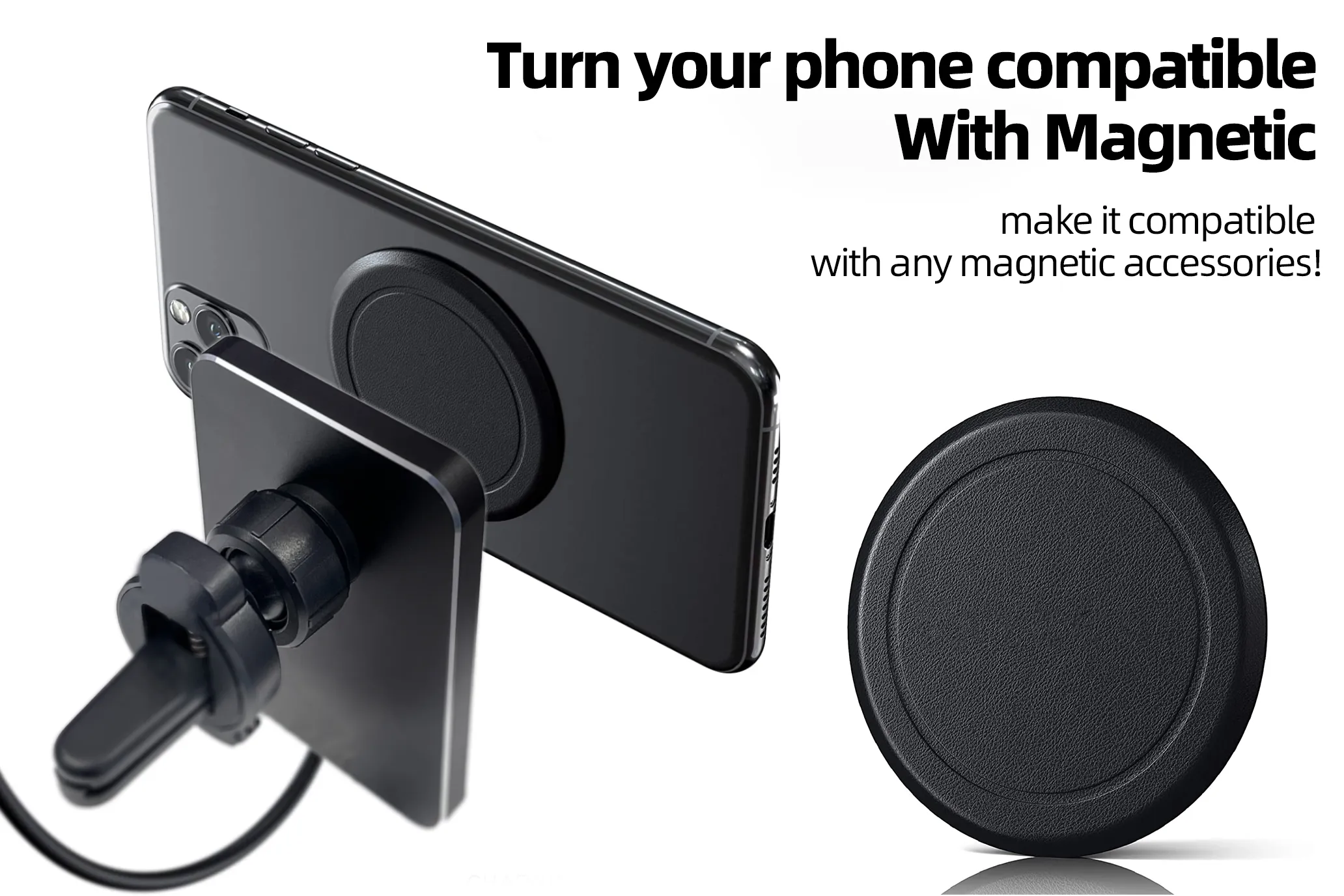 15W Magnetic Wireless Car Charger Mount Adsorbable Phone For iPhone 15 14 13 Pro Max adsorption Fast Wireless Charging Holder