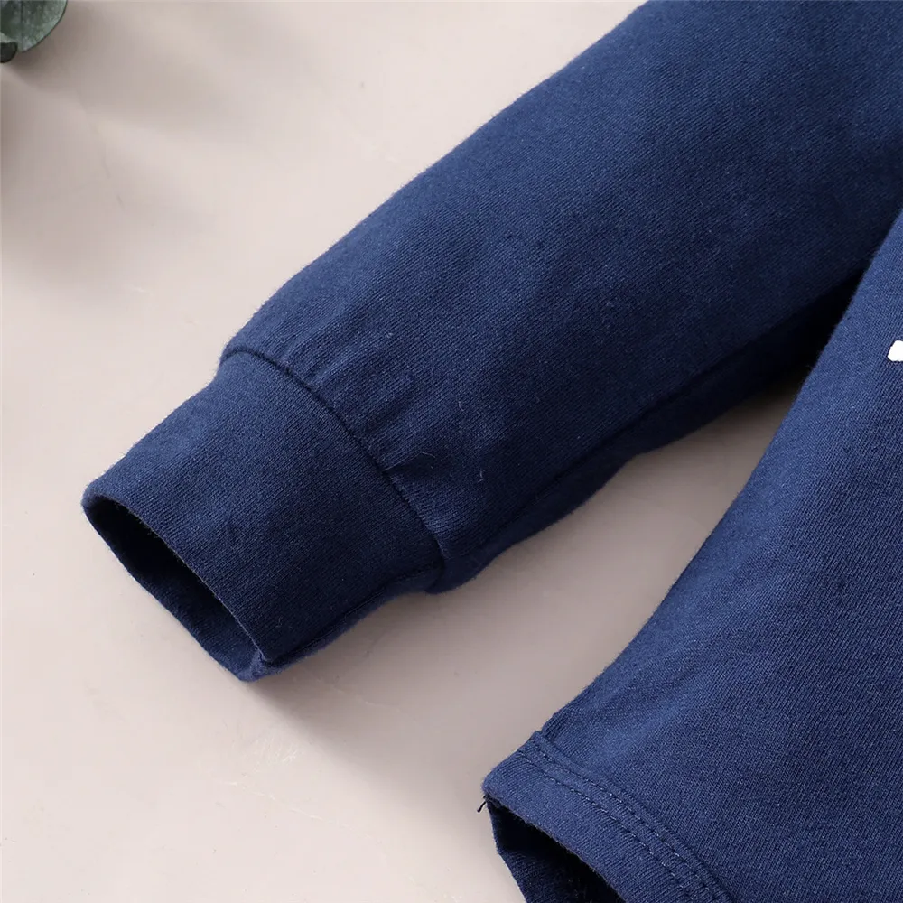 Spring 0-24 Months Newborn Baby Boy 2PCS Clothes Set Long Sleeve Hoodie Jumpsuit Pants Toddler Boy Outfit Baby Costume