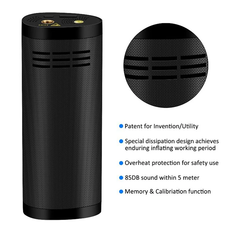 Portable Air Bike Pump Mini Electric Inflator Rechargeable Air Pump Auto Car Inflatable Rechargeable Compressor
