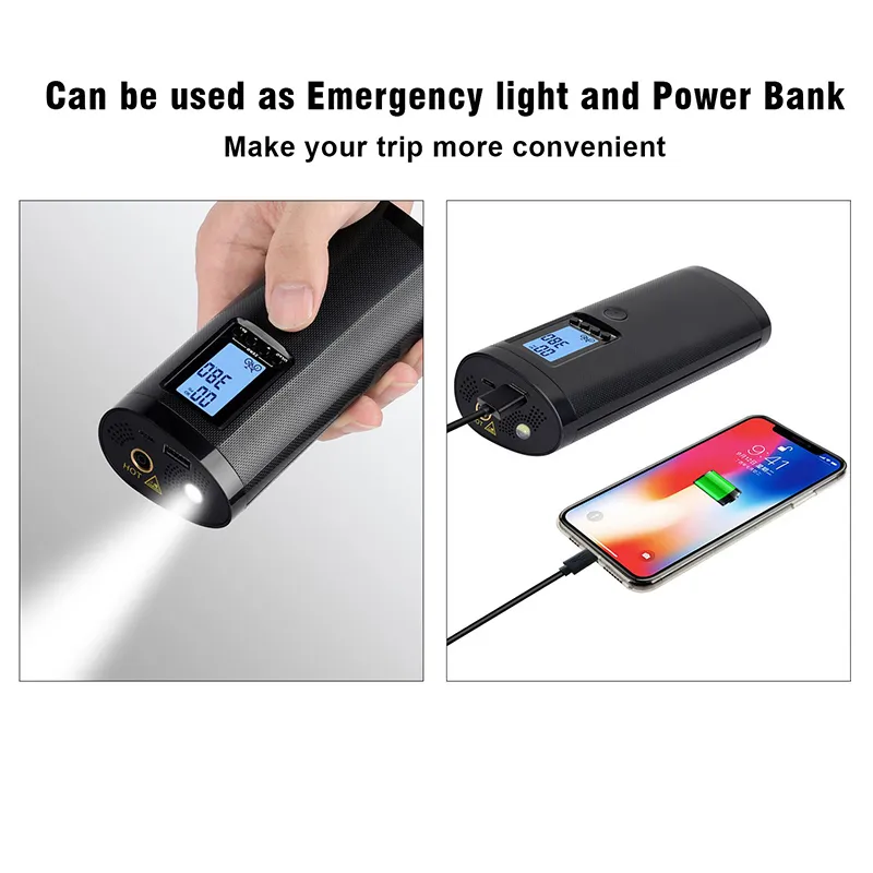 Portable Air Bike Pump Mini Electric Inflator Rechargeable Air Pump Auto Car Inflatable Rechargeable Compressor