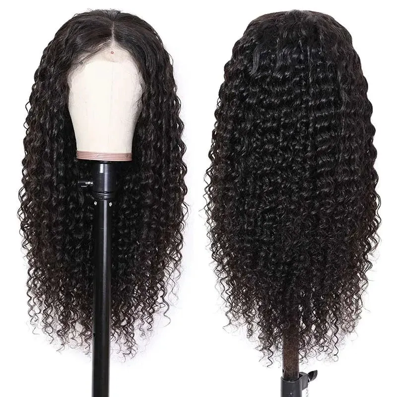 Reddish Brown Kinky Curly Wig Synthetic Lace Front Wigs For Women Copper Red Pre Plucked With Baby Hair Lace Closured Wig