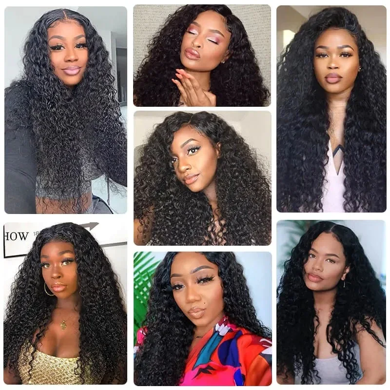 Reddish Brown Kinky Curly Wig Synthetic Lace Front Wigs For Women Copper Red Pre Plucked With Baby Hair Lace Closured Wig