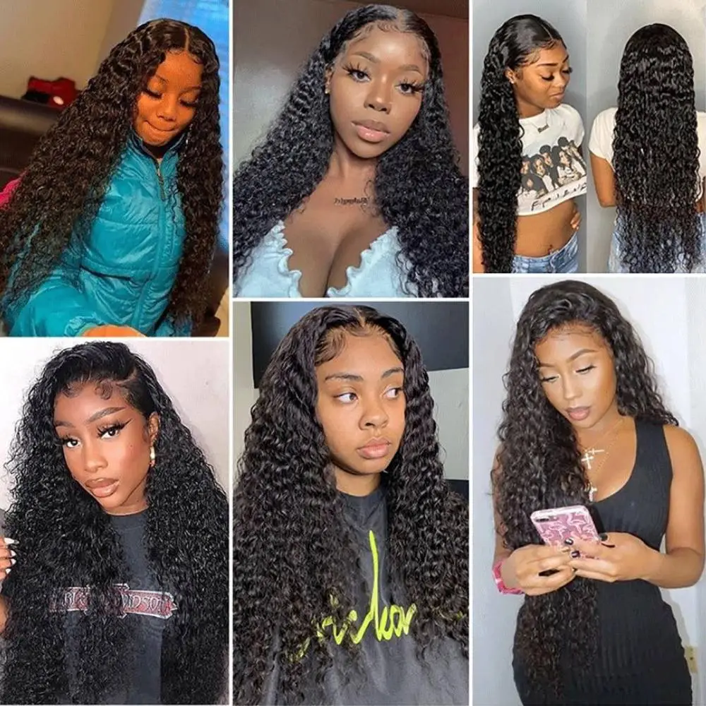 Reddish Brown Kinky Curly Wig Synthetic Lace Front Wigs For Women Copper Red Pre Plucked With Baby Hair Lace Closured Wig