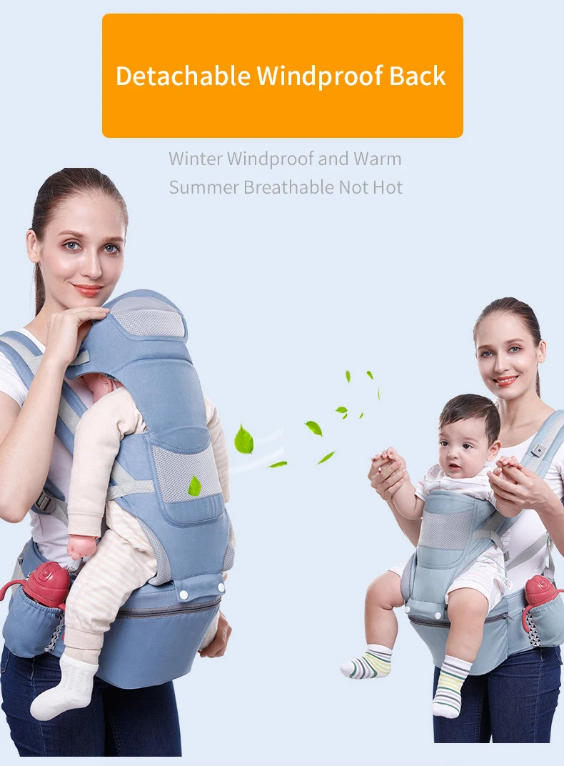 Ergonomic Backpack Baby Carrier Baby Hipseat Carrier carrying for children Baby Wrap Sling for Baby Travel 0-48 Months Useable