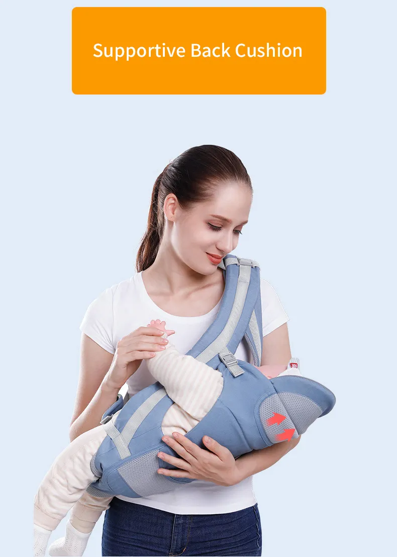 Ergonomic Backpack Baby Carrier Baby Hipseat Carrier carrying for children Baby Wrap Sling for Baby Travel 0-48 Months Useable