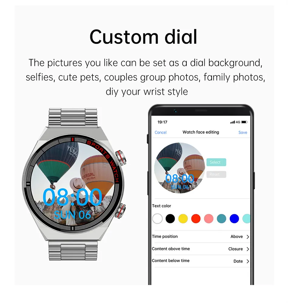 ChiBear NFC Smart Watch Men GPS motion track Heart Rate Bluetooth Call 100+ movement modes Rotary button SmartWatch 2023 New Man