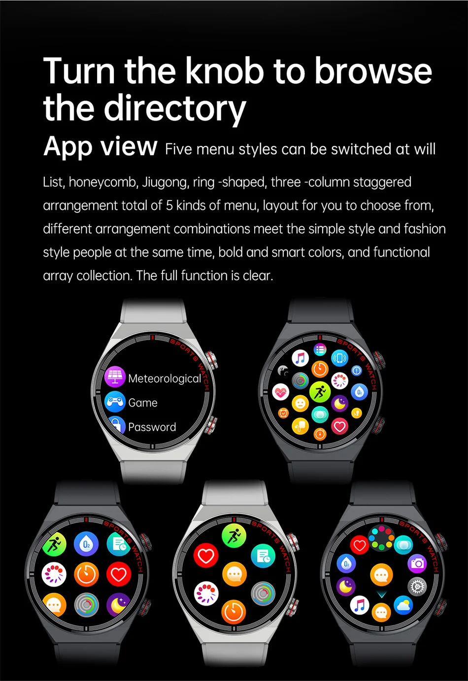 ChiBear NFC Smart Watch Men GPS motion track Heart Rate Bluetooth Call 100+ movement modes Rotary button SmartWatch 2023 New Man