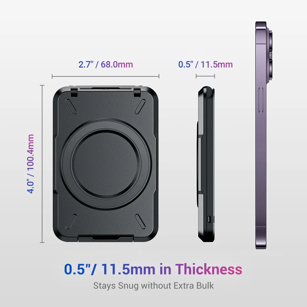 Magnetic Wallet & Card Holder with RFID Blocking Function for iPhone 14 15 Pro/ Pro Max/ 13 Pro Max/ 13 Pro 12 11 MagSafe Wallet
