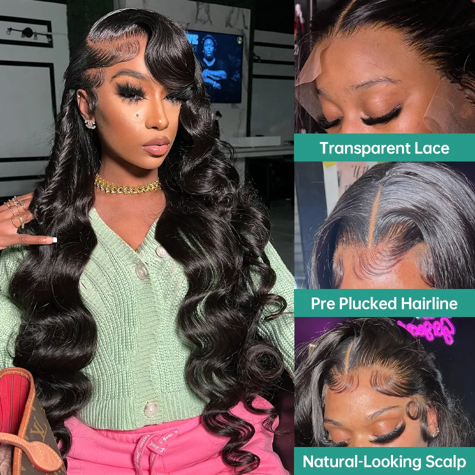 MELODIE 30 38 Inch Lace Frontal Wig Body Wave 13x4 13x6 HD Lace Front Human Hair Wigs Brazilian 5x5 Wear and Go Glueless Wig