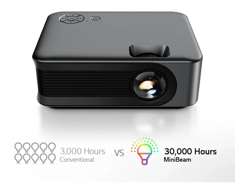 AUN A30 Upgraded Portable Projector LED Home Theater Projector Mini Cinema Smart TV Beamer Support 1080P Full HD Movie Play