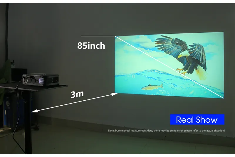 AUN A30 Upgraded Portable Projector LED Home Theater Projector Mini Cinema Smart TV Beamer Support 1080P Full HD Movie Play