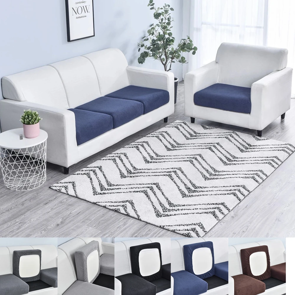 Yeahmart Stretch Sofa Cover Seat Slipcover Jacquard Chair Cushion Cover for 1-2-3 Seaters Replacement for Furniture Protector