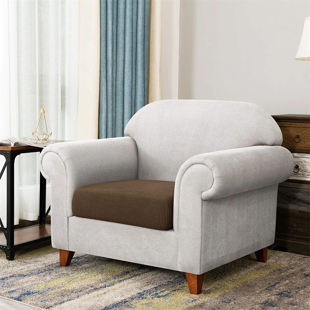 Yeahmart Stretch Sofa Cover Seat Slipcover Jacquard Chair Cushion Cover for 1-2-3 Seaters Replacement for Furniture Protector