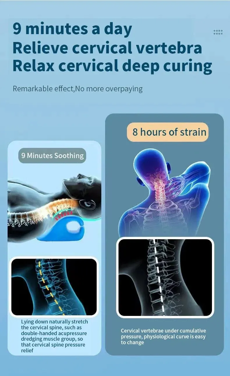 Cervical Spine Massage Pillow U Shaped Pillow Gravity Shiatsu Cervical Massage Pillow Neck and Shoulder Repair Neck Relaxation