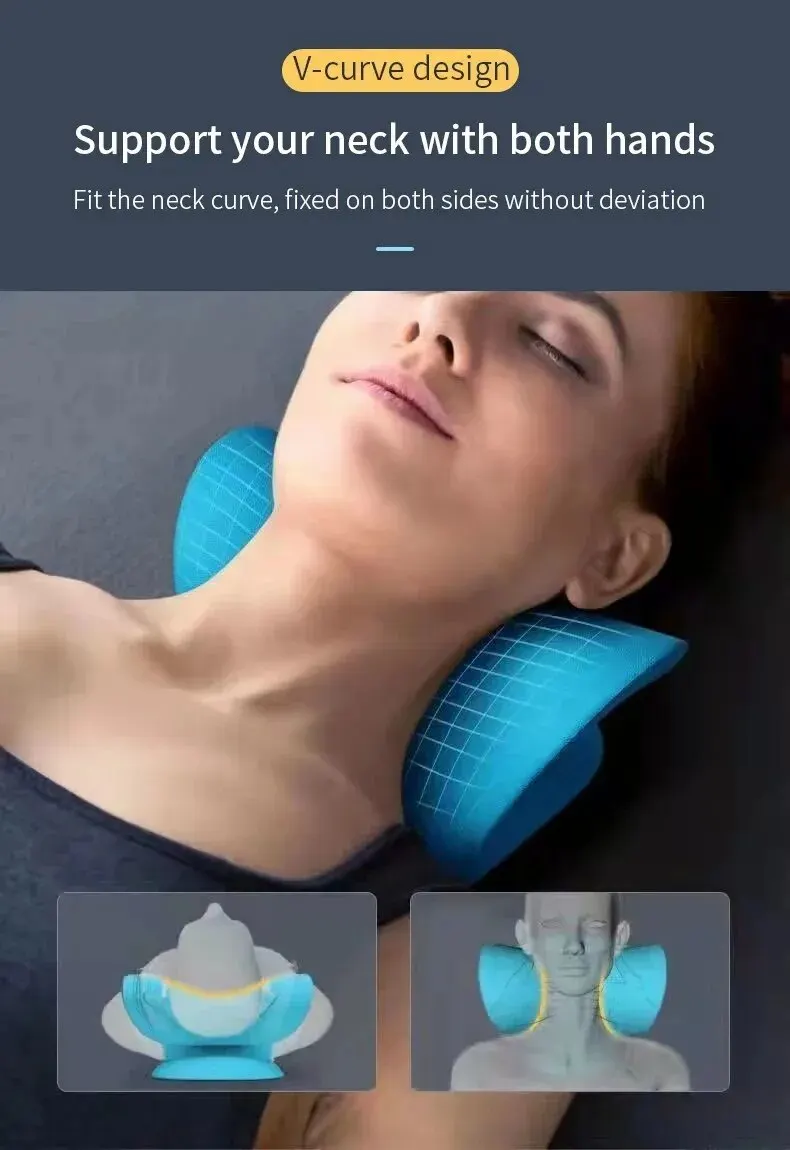 Cervical Spine Massage Pillow U Shaped Pillow Gravity Shiatsu Cervical Massage Pillow Neck and Shoulder Repair Neck Relaxation