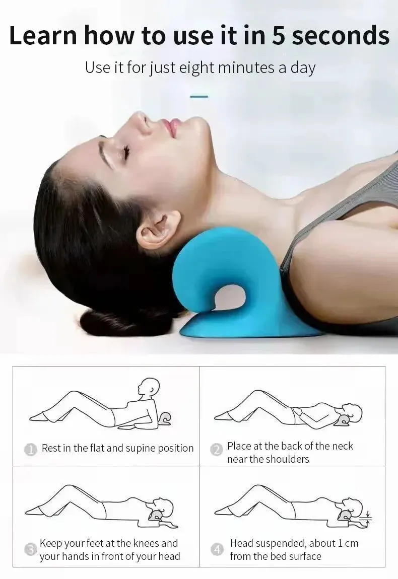 Cervical Spine Massage Pillow U Shaped Pillow Gravity Shiatsu Cervical Massage Pillow Neck and Shoulder Repair Neck Relaxation