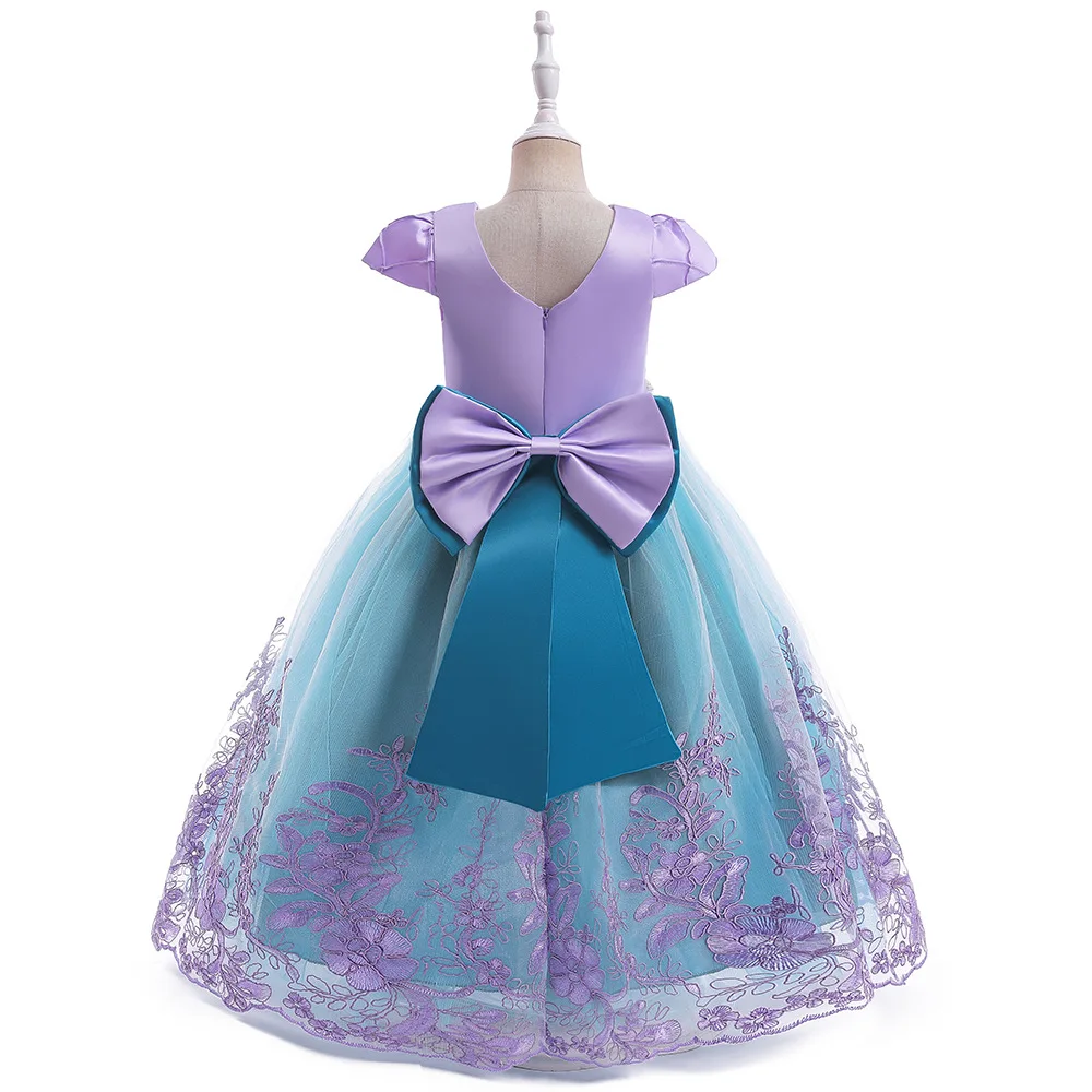 Ariel Little Mermaid Costume For Girls Halloween Dress Tutu Kids Birthday Gift Princess Costume Dress Girl Carnival Party Prom