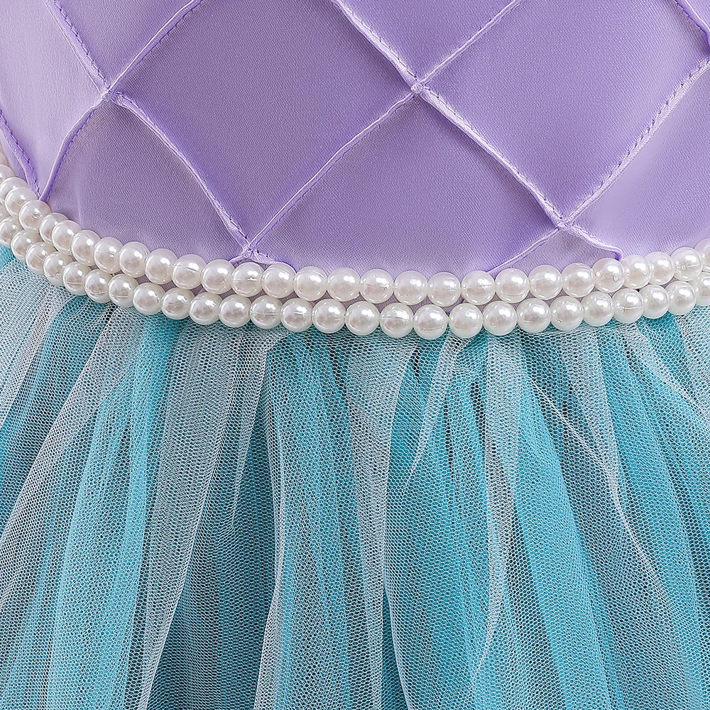 Ariel Little Mermaid Costume For Girls Halloween Dress Tutu Kids Birthday Gift Princess Costume Dress Girl Carnival Party Prom