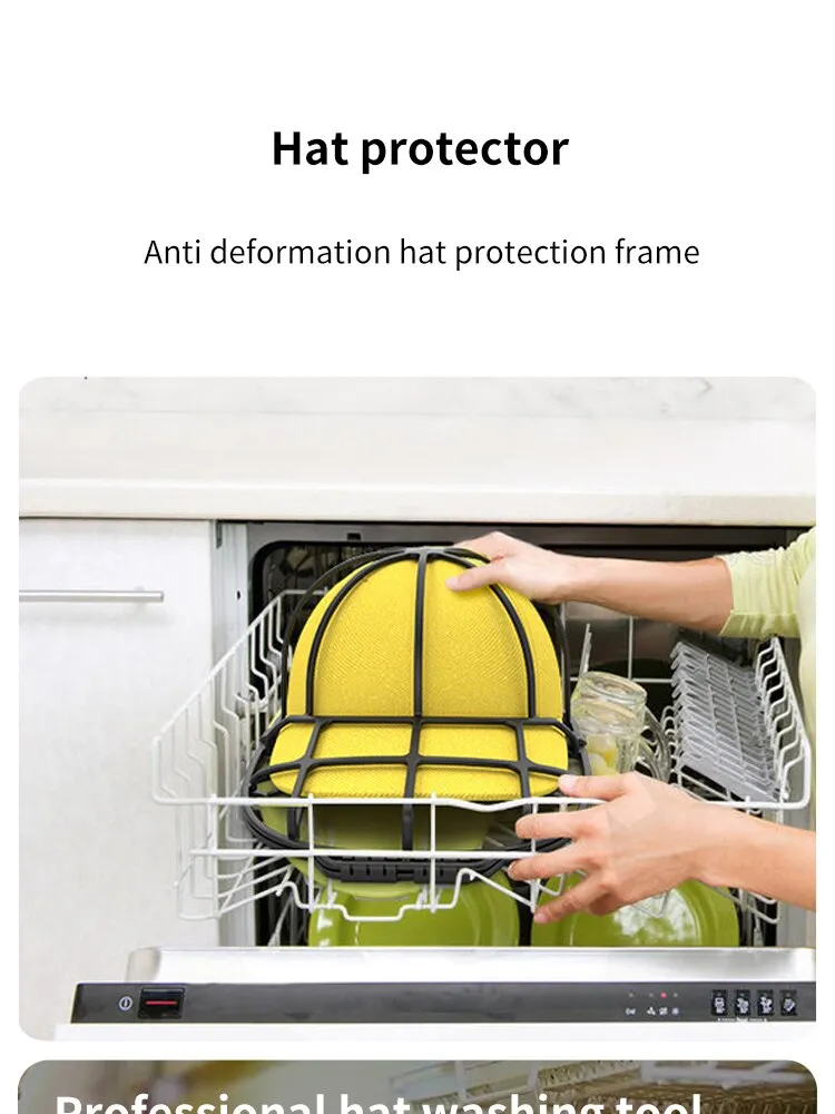 Baseball Cap Washer Anti-deformation Cap Protector Rack for Dishwasher Washing Machine Hat Washer Frame Creative Home Supplies