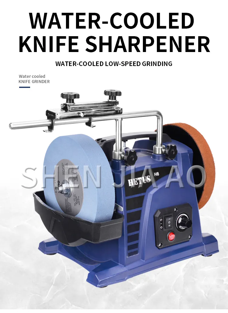 H8 Low-speed Water-cooled Sharpener For Household Small Woodworking Engraving Knives Chisels Grinder Electric Desktop Sharpener
