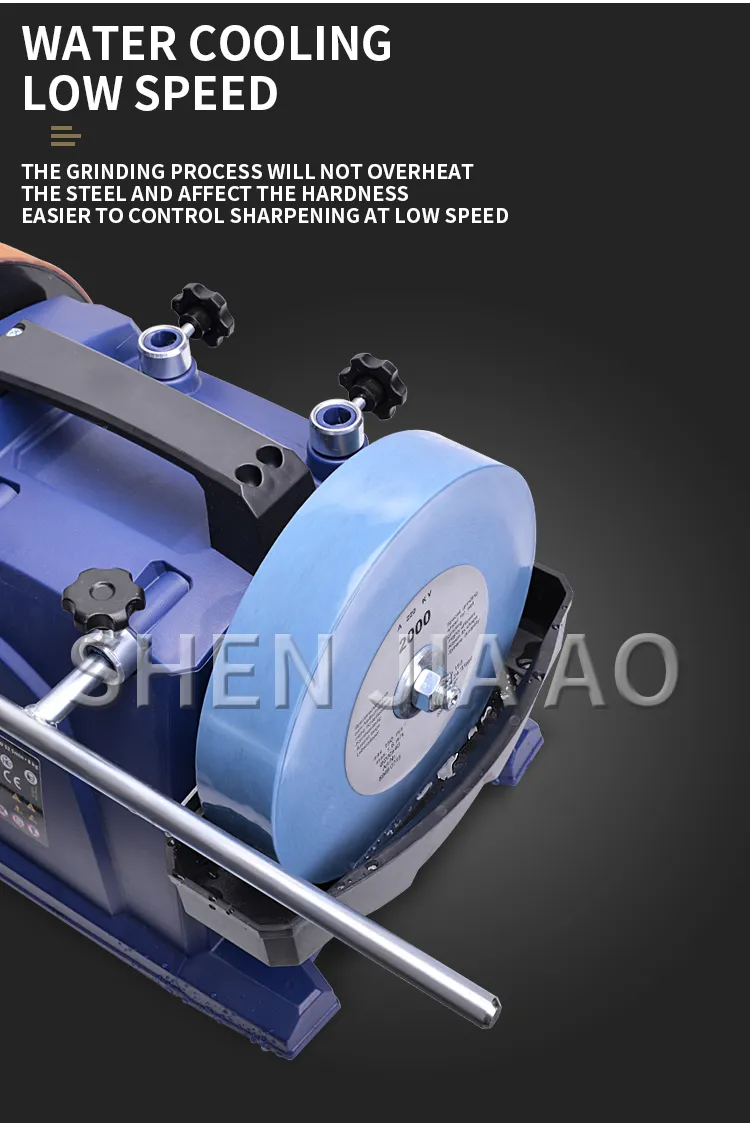 H8 Low-speed Water-cooled Sharpener For Household Small Woodworking Engraving Knives Chisels Grinder Electric Desktop Sharpener
