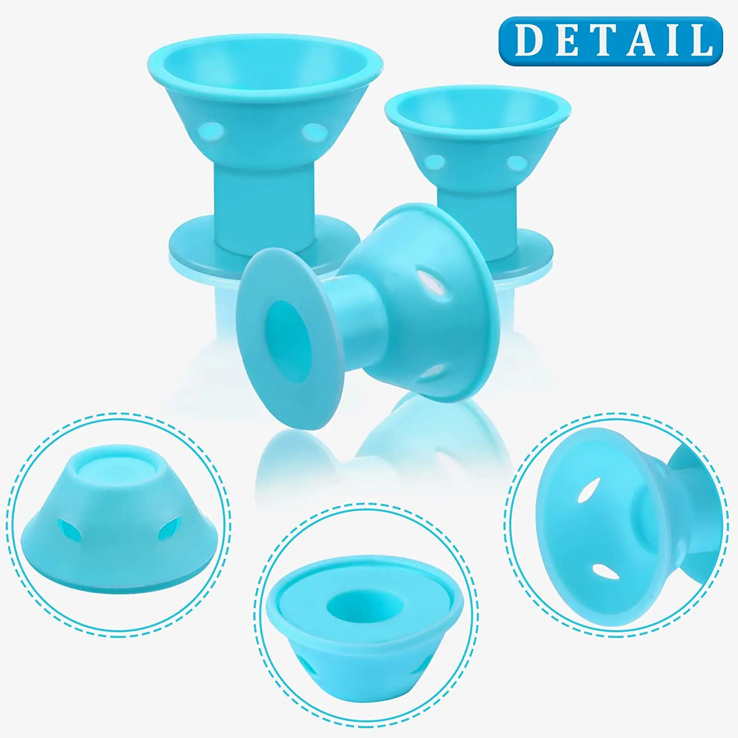 40Pcs Magic Silicone Hair Rollers with Hairnet Heatless Large Rubber Hair Care Rollers No Clip DIY Curling Tools for Women Girls