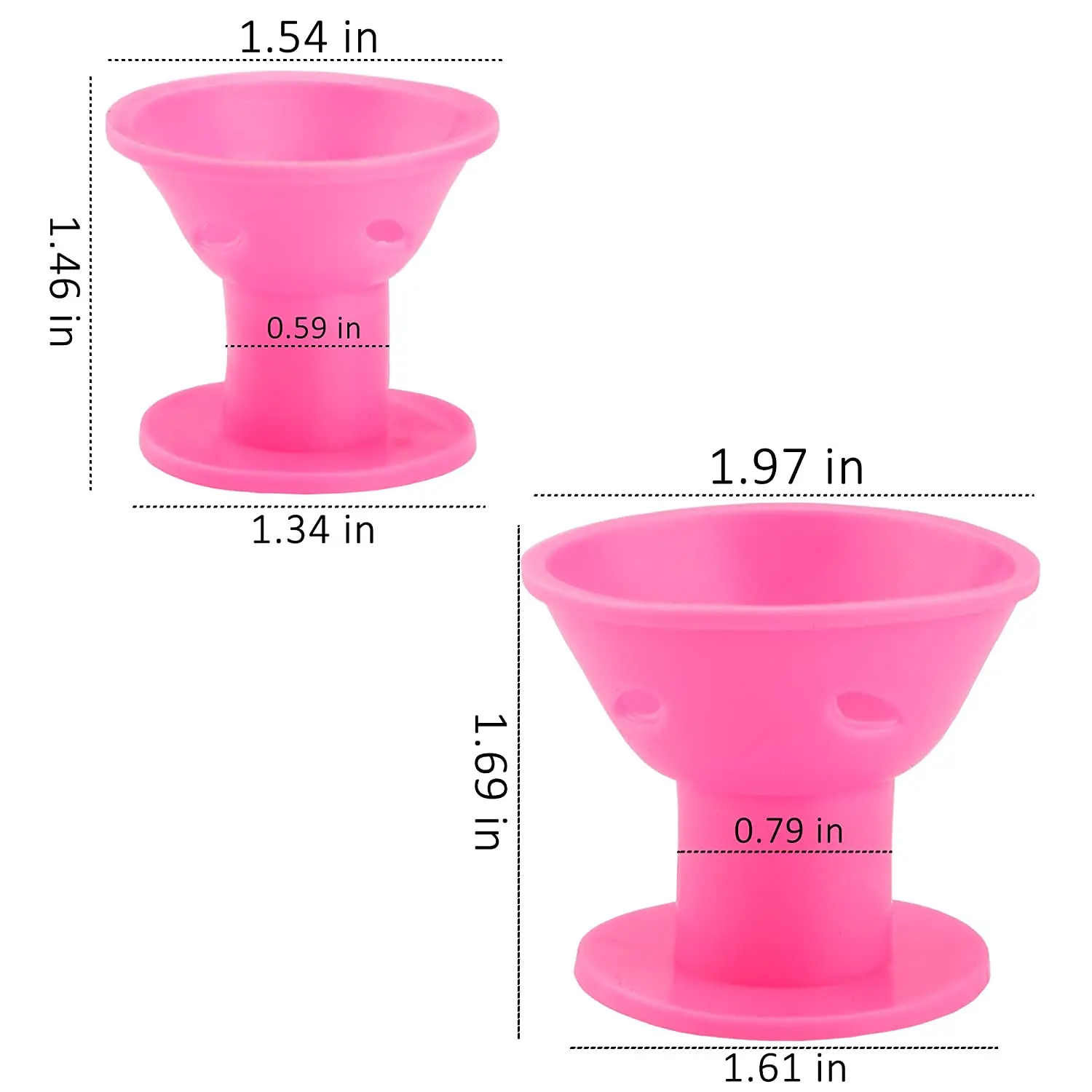 40Pcs Magic Silicone Hair Rollers Heatless Overnight Soft Rubber Twist Curls Waves DIY Hair Curling Styling Tool for Women Girls