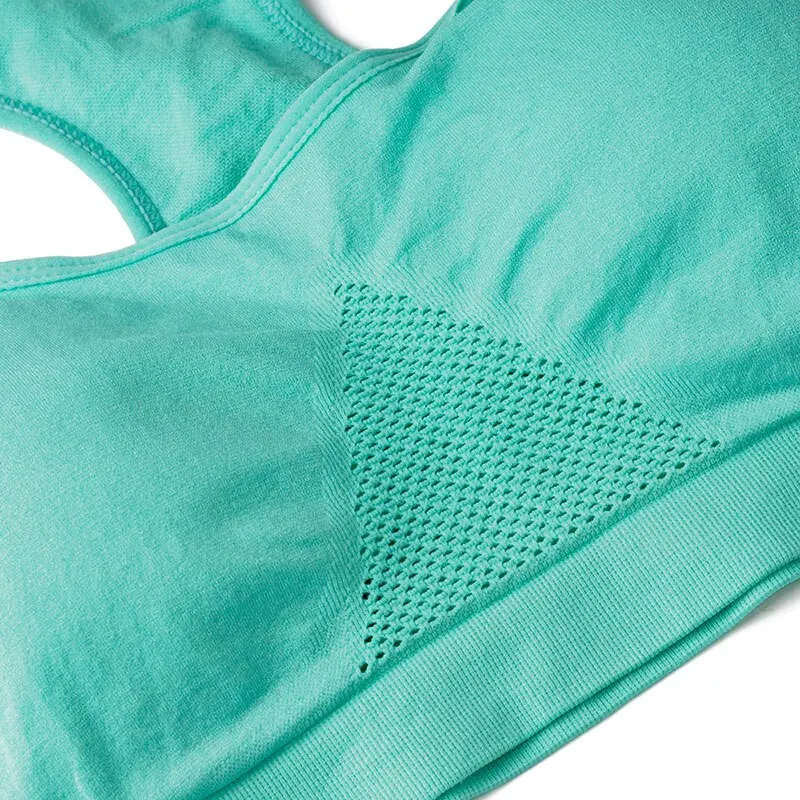Women Breathable Sports Bra Absorb Sweat Shockproof Padded Gym Running Fitness Double Layer Seamless Yoga Sports Bra Underwear Women Breathable Sports Bra Absorb Sweat Shockproof Padded Gym Running Fitness Double Layer Seamless Yoga Sports Bra Underwear