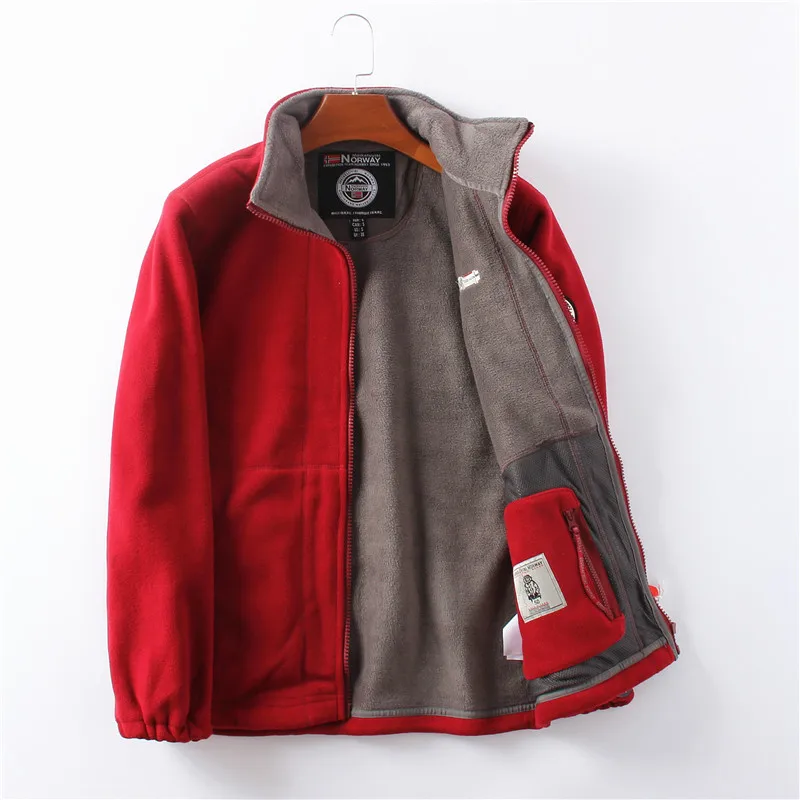 Winter Men's Clothing Fleece Jacket