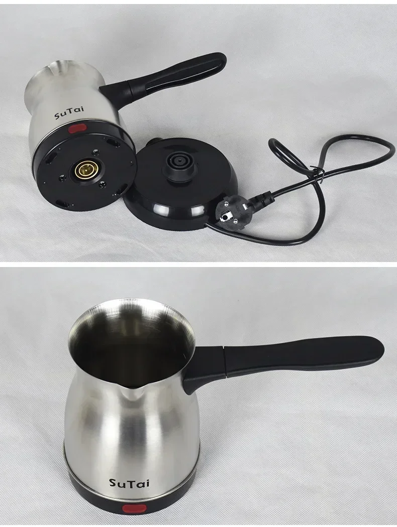 Turkish coffee pot thick stainless steel electric heating household use hot milk coffee electric kettle