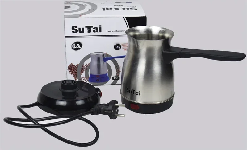 Turkish coffee pot thick stainless steel electric heating household use hot milk coffee electric kettle