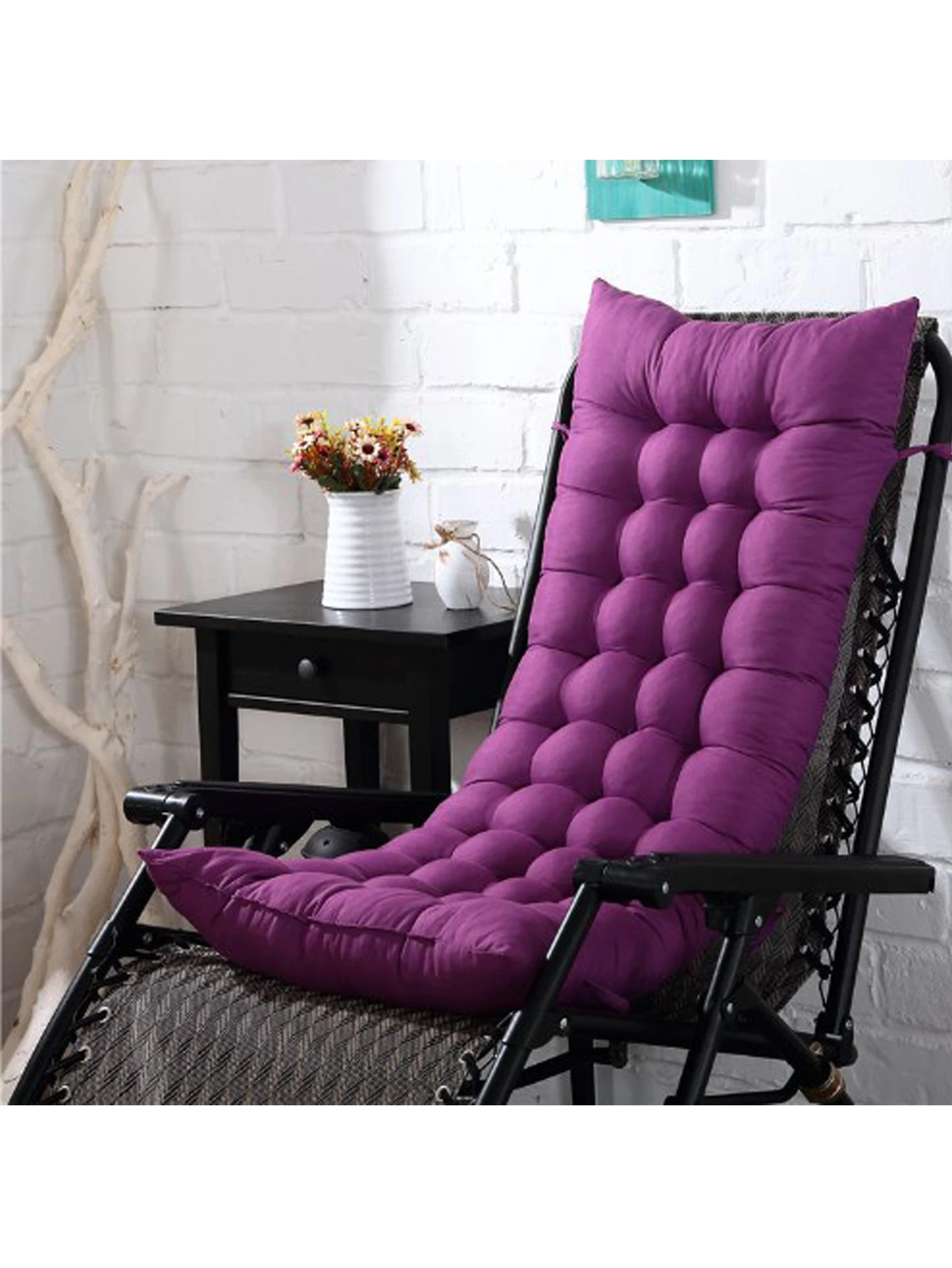 Outdoor Garden Reclining Chair Cushion Soft Thicken Rocking Chair Seat Pad Office Lunch Break High Back Chair Cushion No Chairs Outdoor Garden Reclining Chair Cushion Soft Thicken Rocking Chair Seat Pad Office Lunch Break High Back Chair Cushion No Chairs