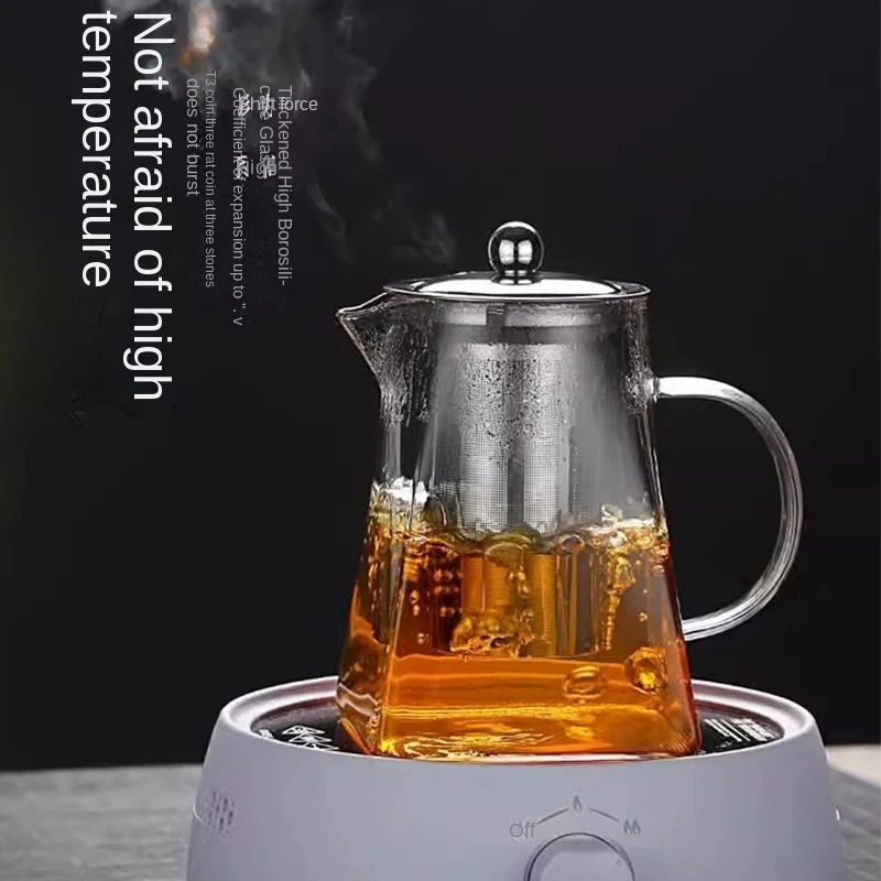 Glass Teapot with Infuser Tea Set Kettle Maker Infusers Jug Teaware Kitchen Dining Bar Home Tea Kit Glass Teapot Samovar