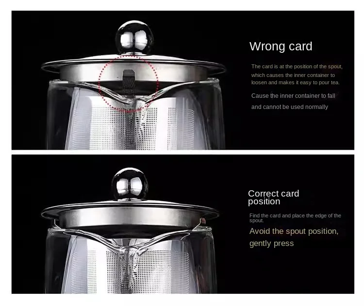 Glass Teapot with Infuser Tea Set Kettle Maker Infusers Jug Teaware Kitchen Dining Bar Home Tea Kit Glass Teapot Samovar