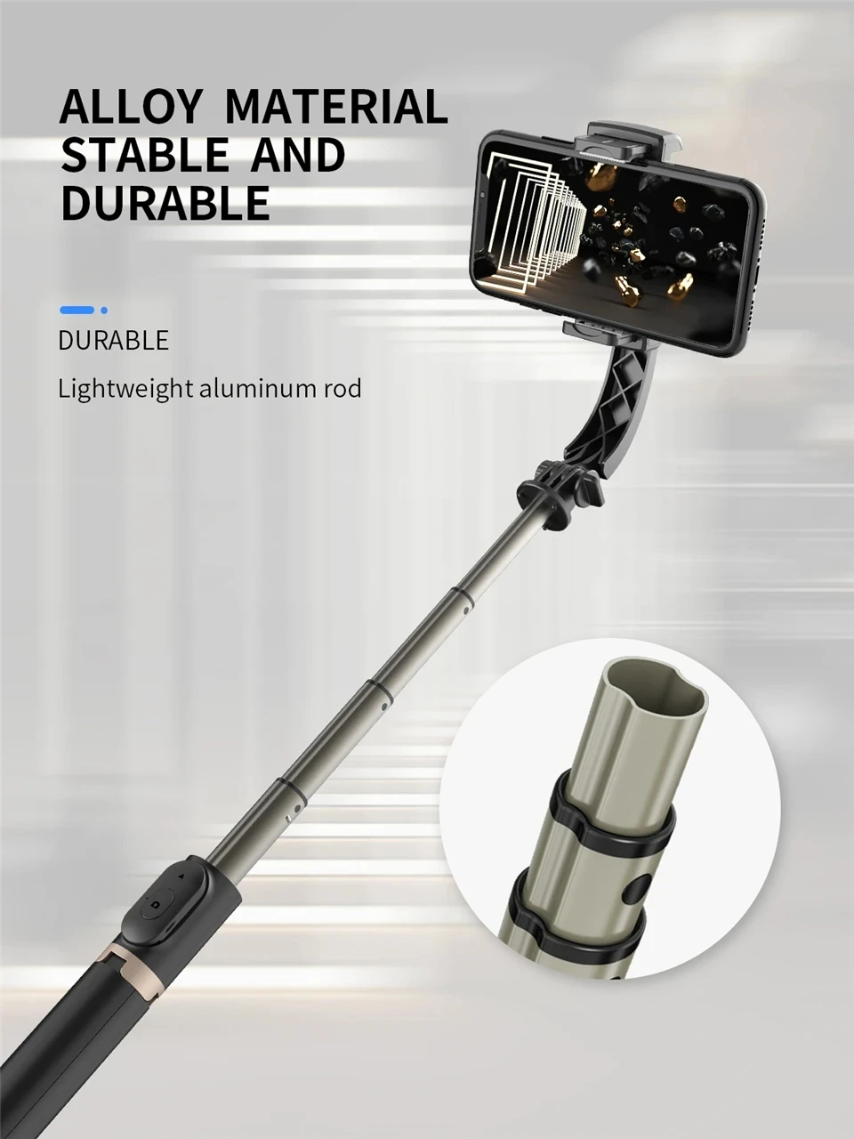 FANGTUOSI Mobile Video stabilizer Bluetooth selfie stick tripod Gimbal Stabilizer For Smartphone Live vertical shooting bracket