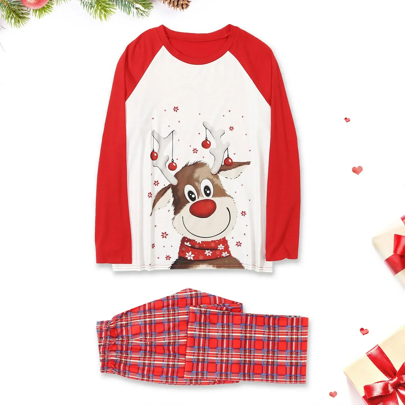 Mother Kids Adult Baby Xmas Family Matching Outfits Christmas Pajamas Family Clothes 2023 Family Christmas Pajamas Set Deer