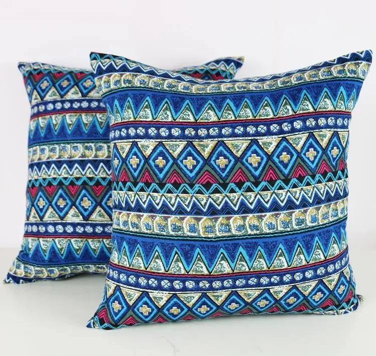 Bohemian Ethnic Pillowcase Türkiye Cotton Linen Pillows Case Decor Home Garden Chair Pillow Cover for Sofa Bed Living Room 45x45