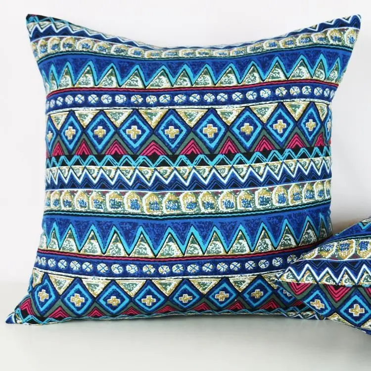 Bohemian Ethnic Pillowcase Türkiye Cotton Linen Pillows Case Decor Home Garden Chair Pillow Cover for Sofa Bed Living Room 45x45