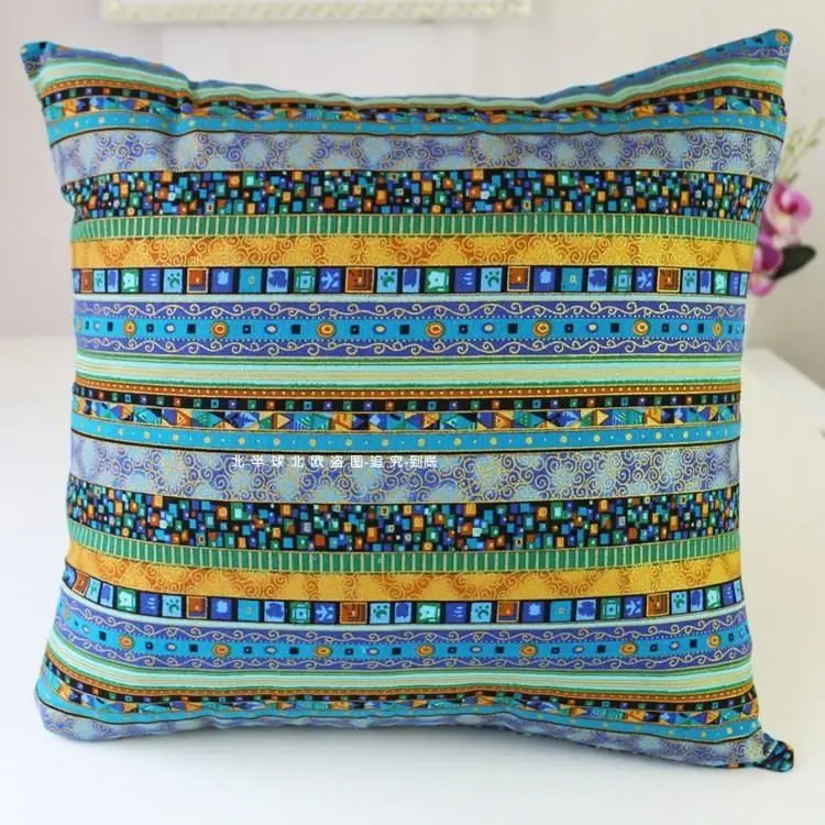 Bohemian Ethnic Pillowcase Türkiye Cotton Linen Pillows Case Decor Home Garden Chair Pillow Cover for Sofa Bed Living Room 45x45