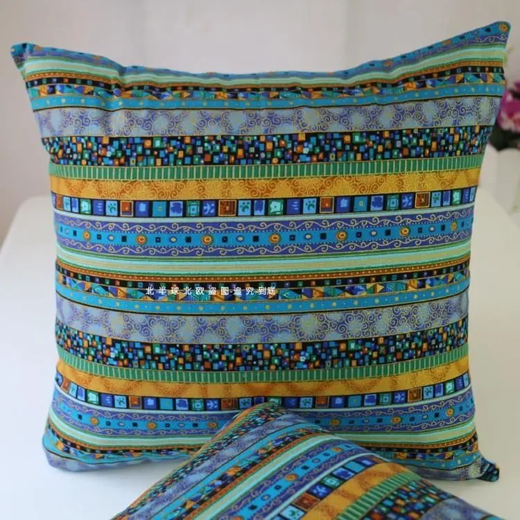Bohemian Ethnic Pillowcase Türkiye Cotton Linen Pillows Case Decor Home Garden Chair Pillow Cover for Sofa Bed Living Room 45x45