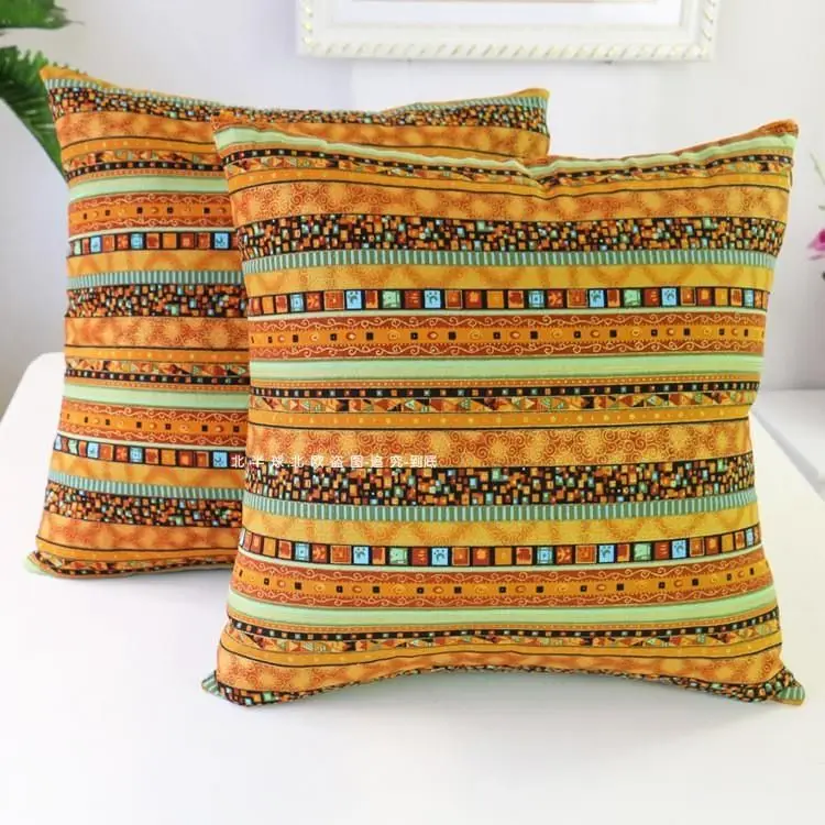 Bohemian Ethnic Pillowcase Türkiye Cotton Linen Pillows Case Decor Home Garden Chair Pillow Cover for Sofa Bed Living Room 45x45