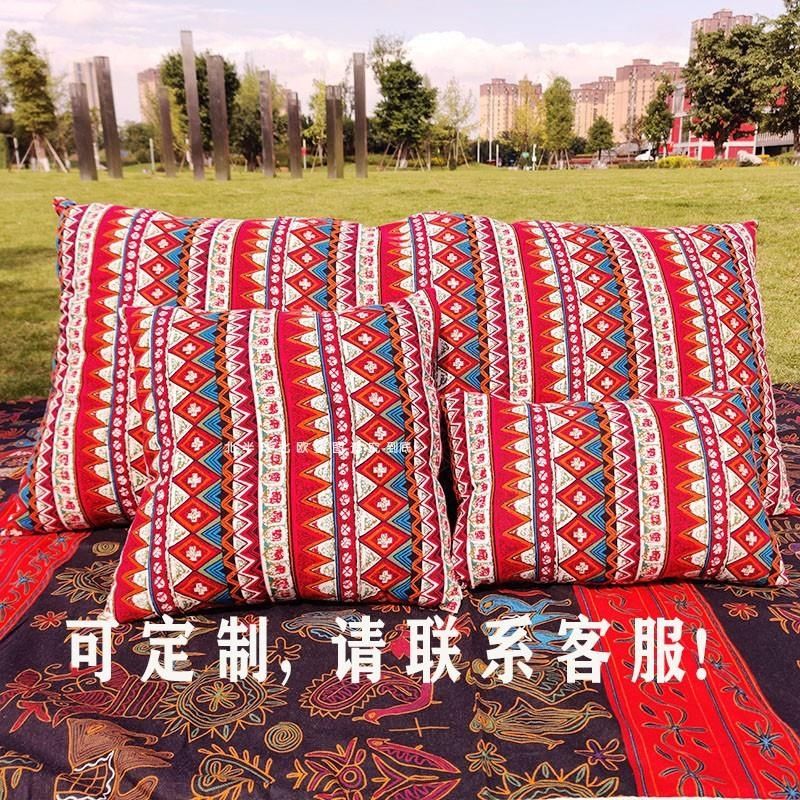 Bohemian Ethnic Pillowcase Türkiye Cotton Linen Pillows Case Decor Home Garden Chair Pillow Cover for Sofa Bed Living Room 45x45