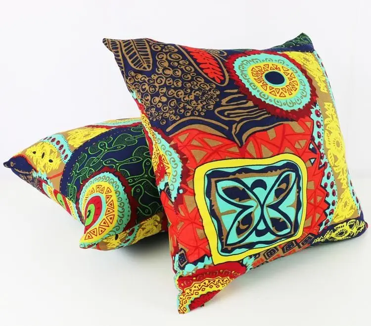 Bohemian Ethnic Pillowcase Türkiye Cotton Linen Pillows Case Decor Home Garden Chair Pillow Cover for Sofa Bed Living Room 45x45