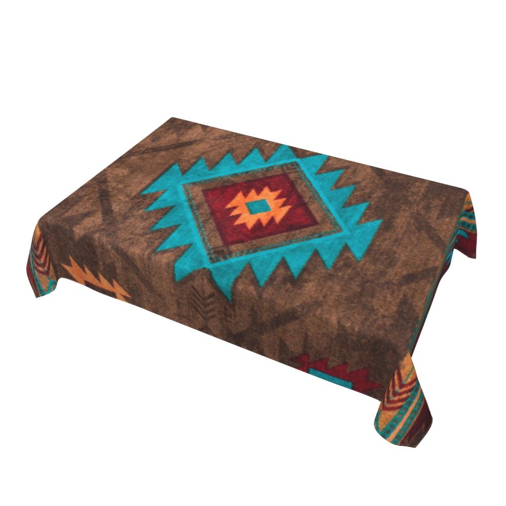 Cal Antique Turkish Kilim Tablecloth Backing Elastic Edge Table Covers Bohemian Ethnic Vintage Persian Carpet Tribal Table Cloth