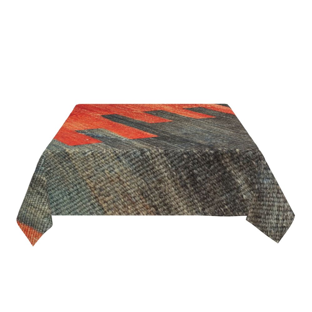 Cal Antique Turkish Kilim Tablecloth Backing Elastic Edge Table Covers Bohemian Ethnic Vintage Persian Carpet Tribal Table Cloth