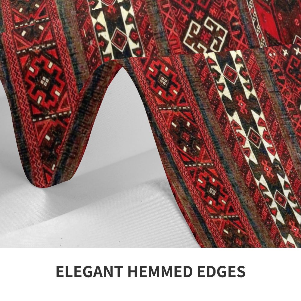 Cal Antique Turkish Kilim Tablecloth Backing Elastic Edge Table Covers Bohemian Ethnic Vintage Persian Carpet Tribal Table Cloth