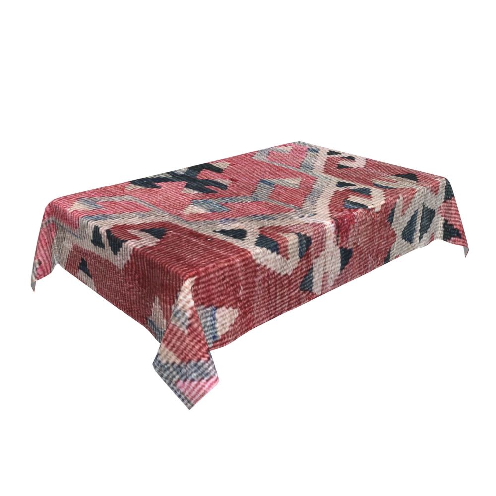 Cal Antique Turkish Kilim Tablecloth Backing Elastic Edge Table Covers Bohemian Ethnic Vintage Persian Carpet Tribal Table Cloth
