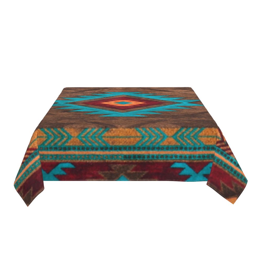 Cal Antique Turkish Kilim Tablecloth Backing Elastic Edge Table Covers Bohemian Ethnic Vintage Persian Carpet Tribal Table Cloth