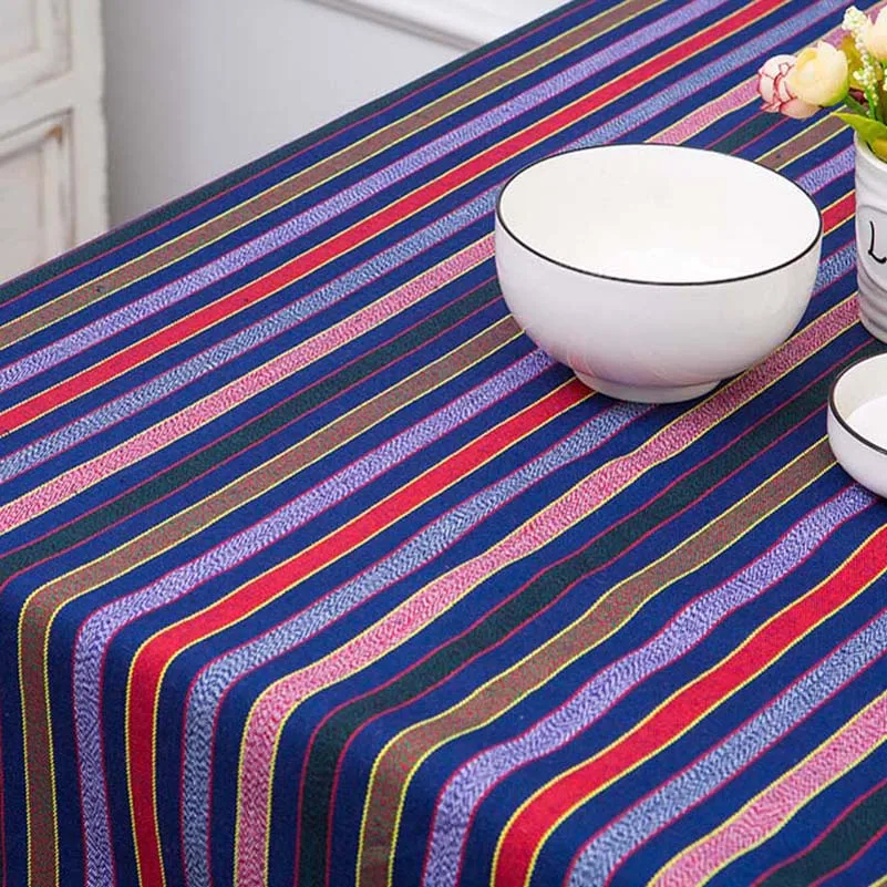Bohemian Ethnic Style Striped Jacquard Fabric Geometric Yarn Dyed Pattern For Sewing Accessories Home Decor Textile By Meters