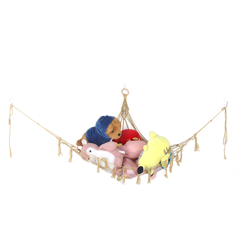 Soft Large Toy Hammock Mesh Kids Bedroom Storage Nursery Teddy Bear Net Child Organizer Stuffed Towels Tidy Soft Storage